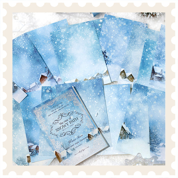 Papel para álbum de recortes Snowy Pathway