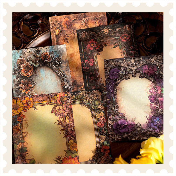 Papel para álbum de recortes con flores fragantes