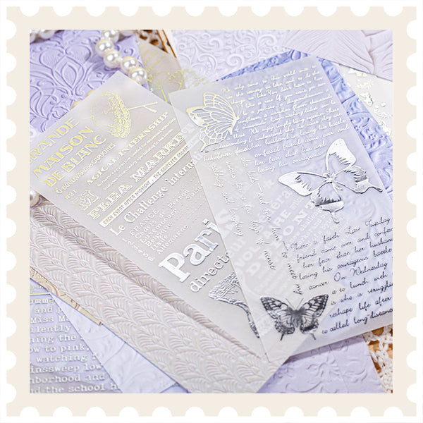 Floral Epistle Scrapbook Paper