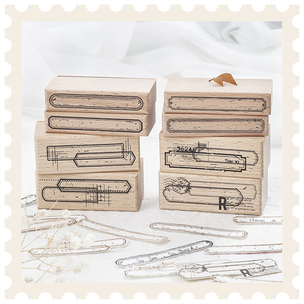 Künstlerisch gerahmter Impressions-Stempel
