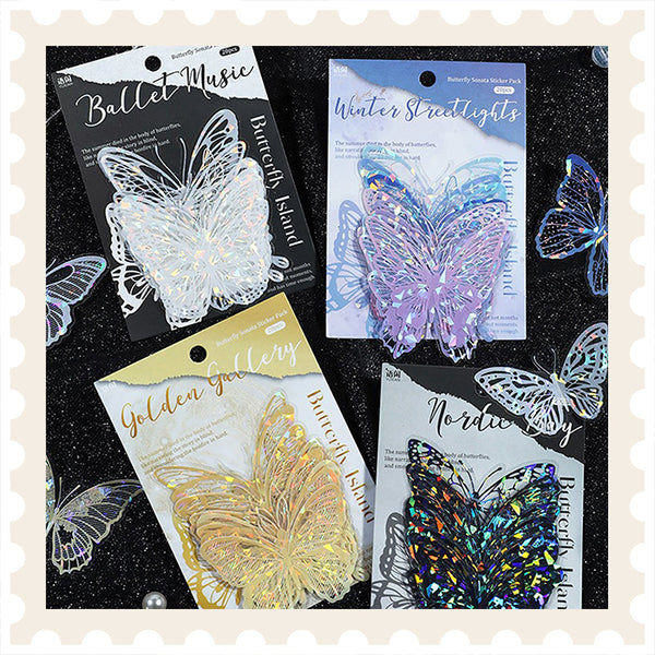 Paquete de pegatinas de la serie Isla de las Mariposas