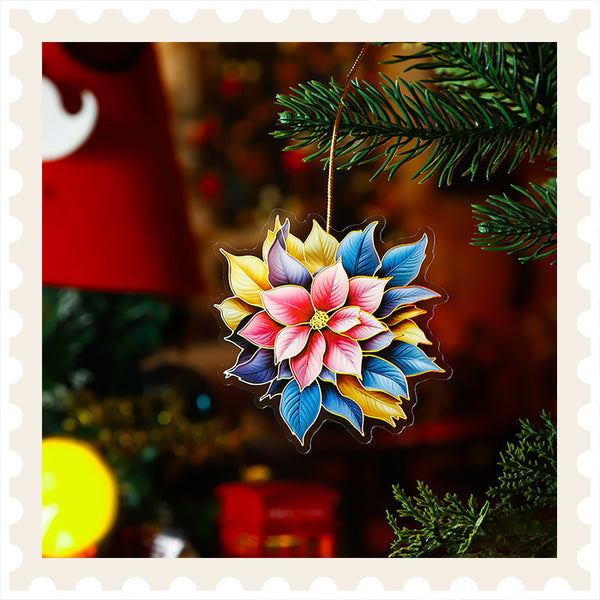 Weihnachtsblüten-Aufkleberpaket