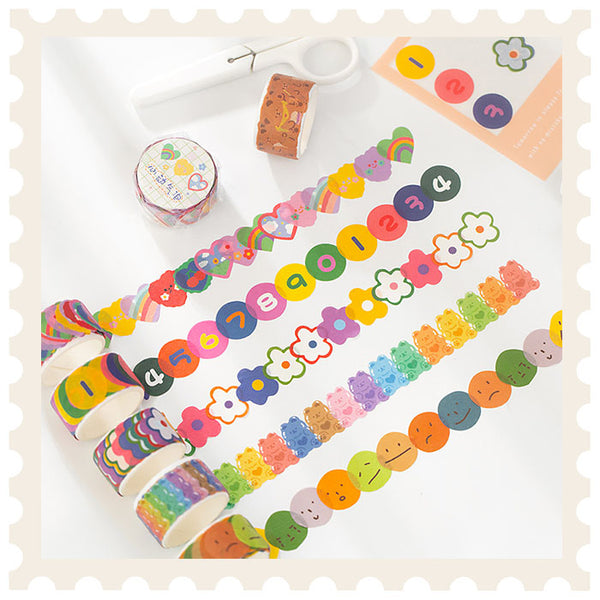 Colorful Cartoon Washi Tape