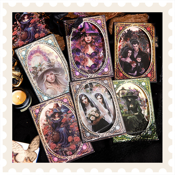 Paquete de pegatinas de brujas orientales