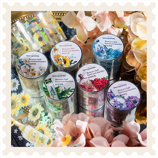 Floral Bottles PET Tape