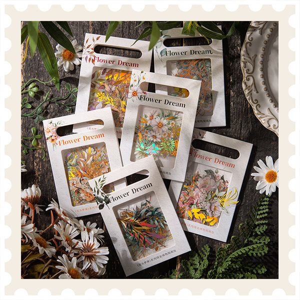Paquete de pegatinas de la serie Floral Dream
