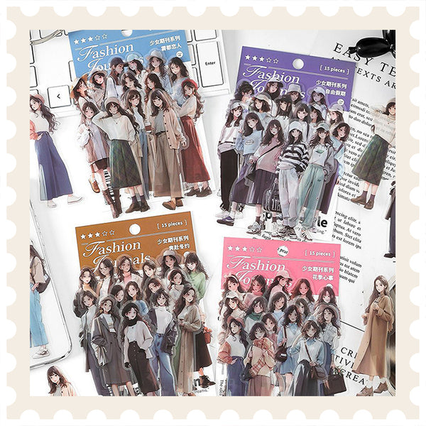 Floral Teen Diaries Sticker Pack