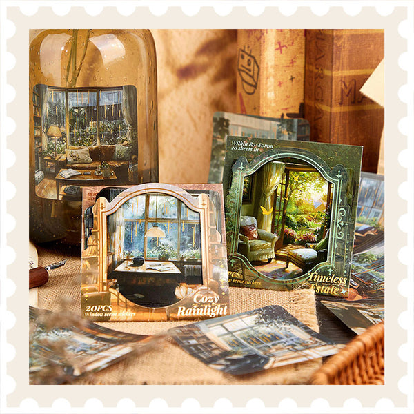 Framed Scenery PET Sticker Pack