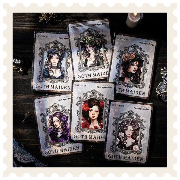 Gothic Girl Sticker Pack