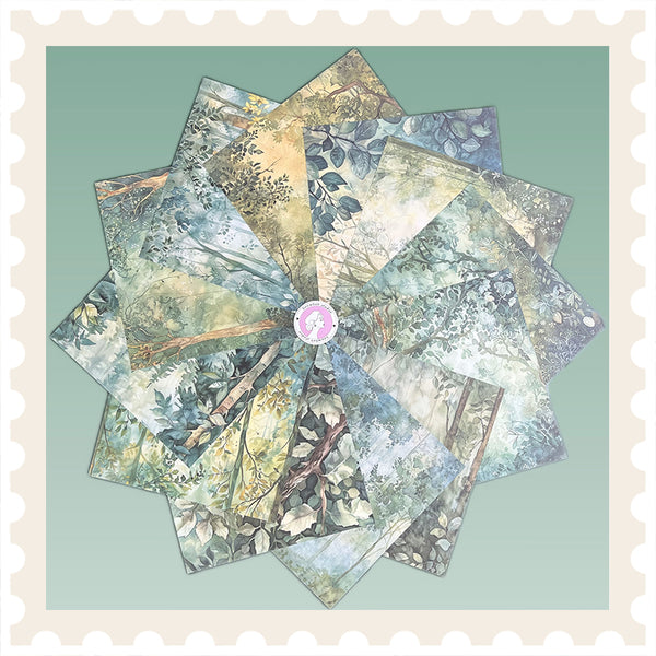 Green Light Forest Background Paper