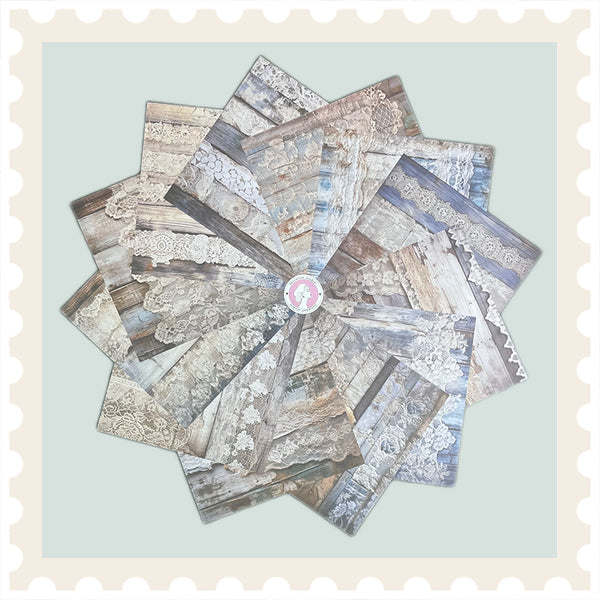 Lace Wood Background Paper