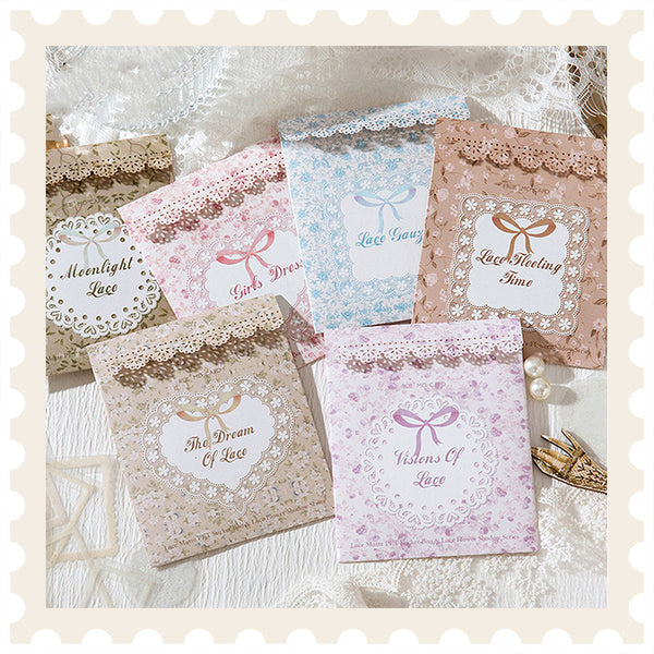 Paquete de pegatinas de sombras de encaje