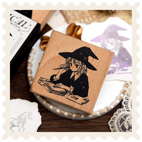 Magical Fairytale Vintage Art Stamp