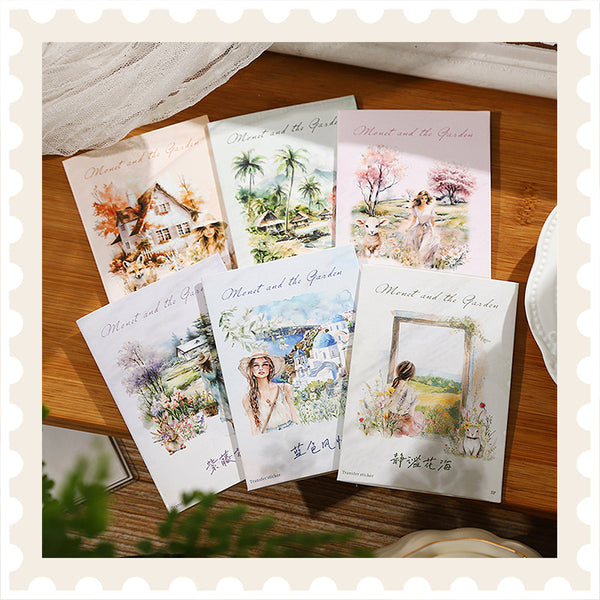 Monet's Garden Transfer Stickers