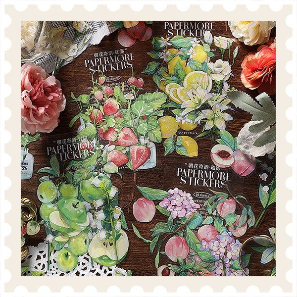 Morning Flowers and Wine Sticker Pack