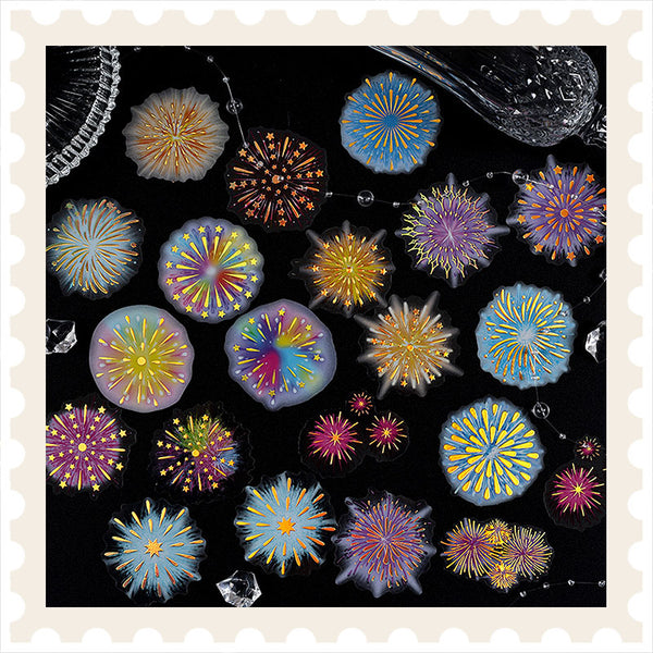 Neon Fireworks Sticker Pack