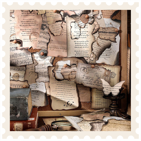 Papel para álbum de recortes con cartas de amor antiguas