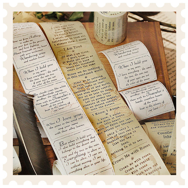 Washi Tape „Poetische Symphonie“