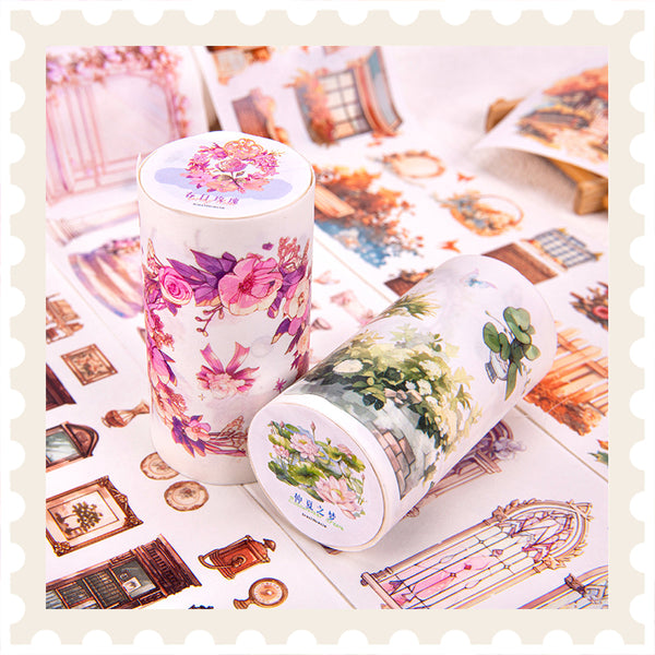 Spring Rose Dark Enchantment Washi Tape