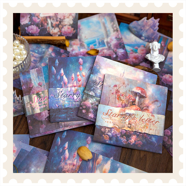 Papel para álbum de recortes con letras estrelladas