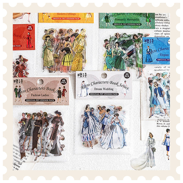Vintage Portraits Sticker Pack