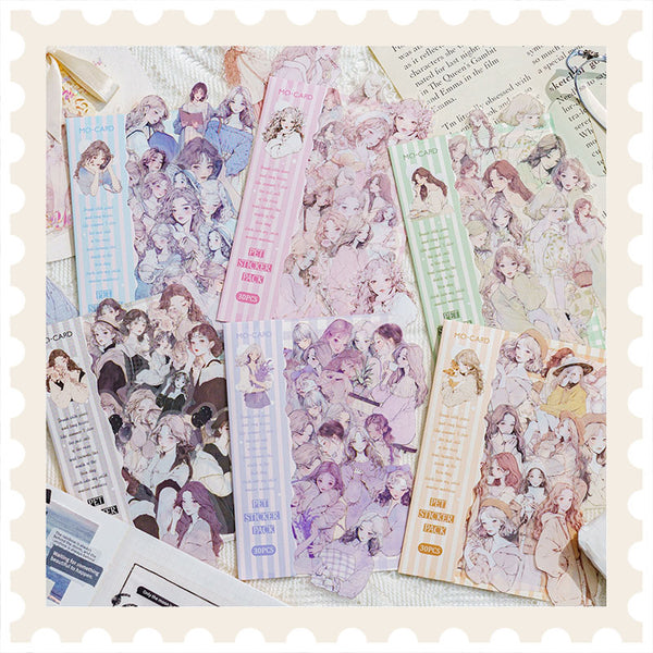 White Lover PET Sticker Pack